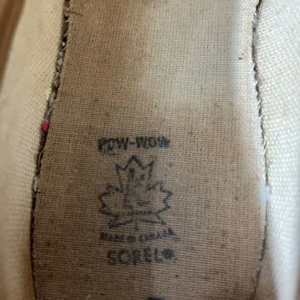Vintage Sorel Duck Boots Pow Wow Shoes Brown Mens 8 Snow Waterproof
